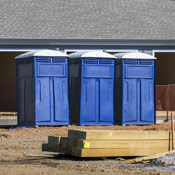 can i customize the exterior of the porta potties with my event logo or branding in Dilley